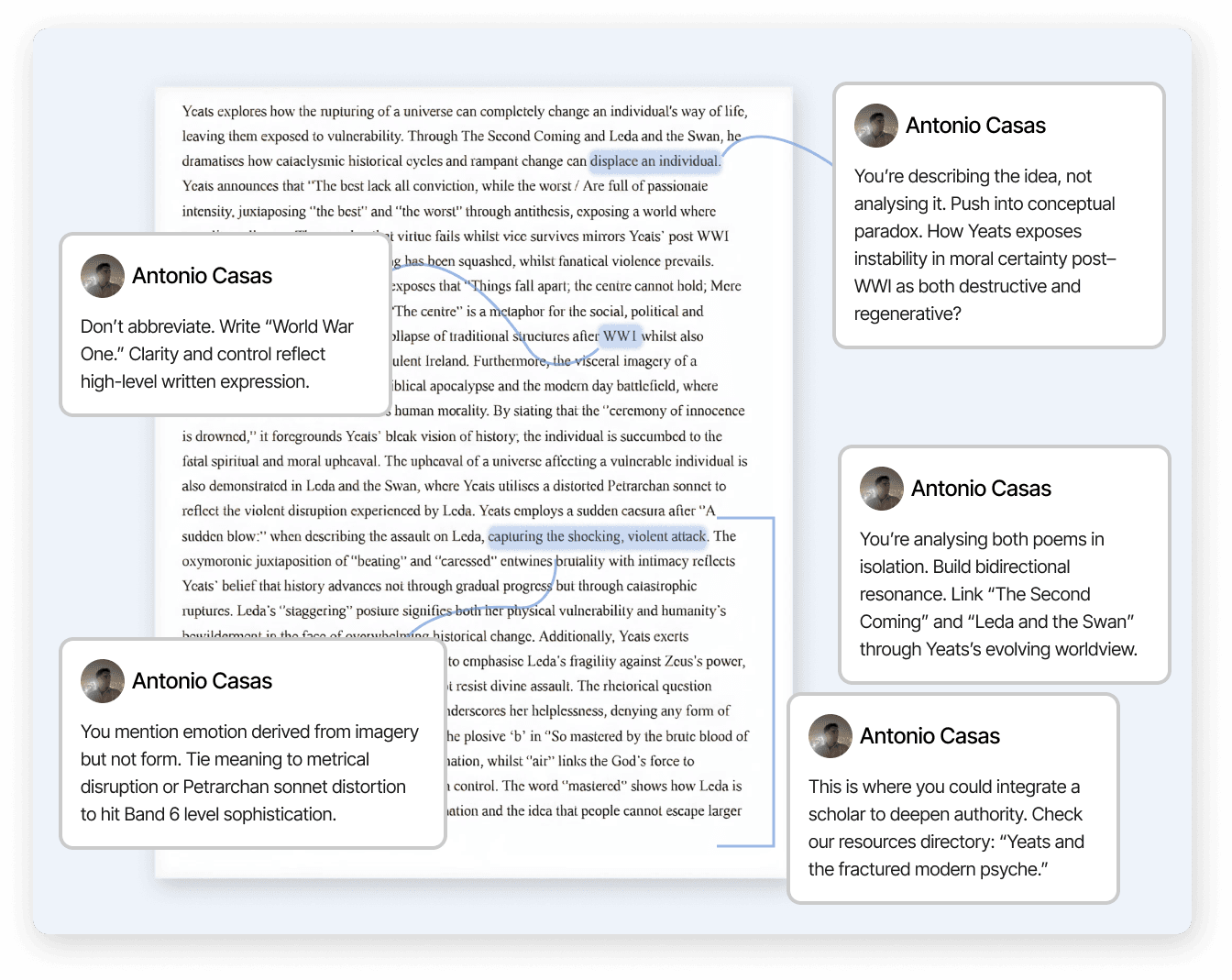 Tutor testimonials and teaching methodology